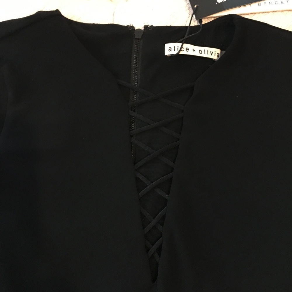 Alice & Olivia Black Dress